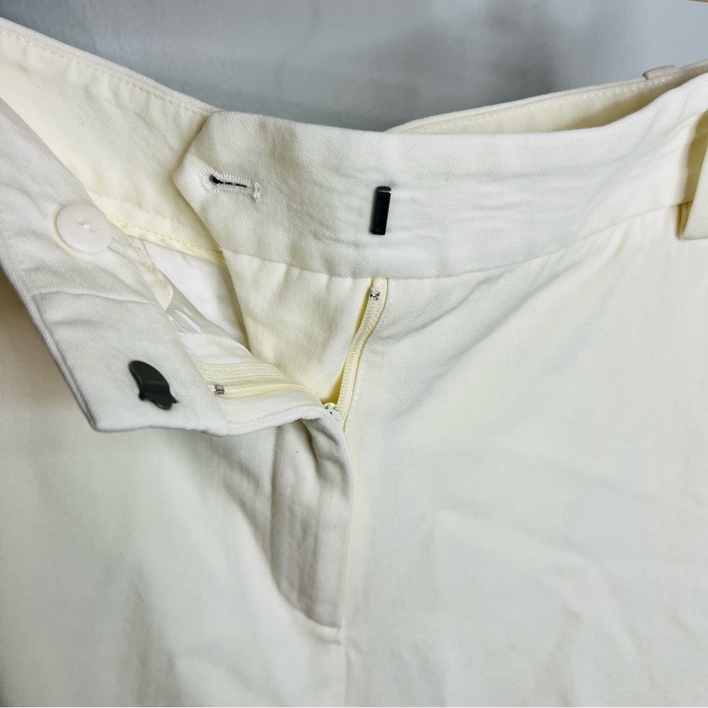 NEW NILI LOTAN cropped corette pant in ivory size 4 - Picture 6 of 10